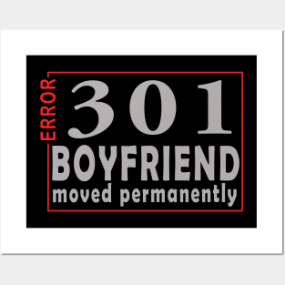 error 301, boyfriend moved permanently Posters and Art